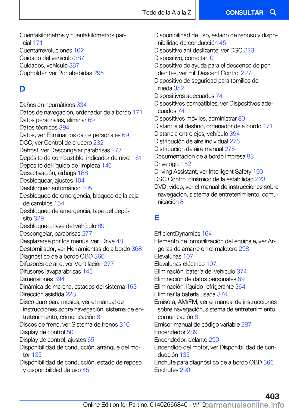 BMW X3 M 2020  Manuales de Empleo (in Spanish) �C�u�e�n�t�a�k�i�l�