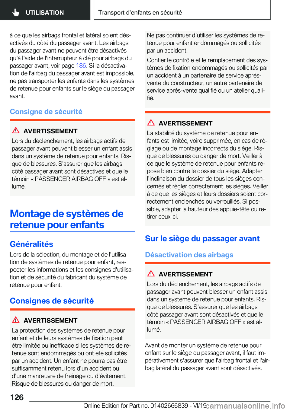 BMW X3 M 2020  Notices Demploi (in French) �