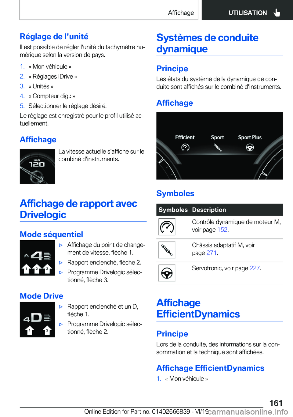 BMW X3 M 2020  Notices Demploi (in French) �R�é�g�l�a�g�e��d�e��l�'�u�n�i�t�é
�I�l��e�s�t��p�o�s�s�i�b�l�e��d�e��r�é�g�l�e�r��l�'�u�n�i�t�é��d�u��t�a�c�h�y�m�è�t�r�e��n�uj
�m�é�r�i�q�u�e��s�e�l�o�n��l�a��v�e�r�s�i�o