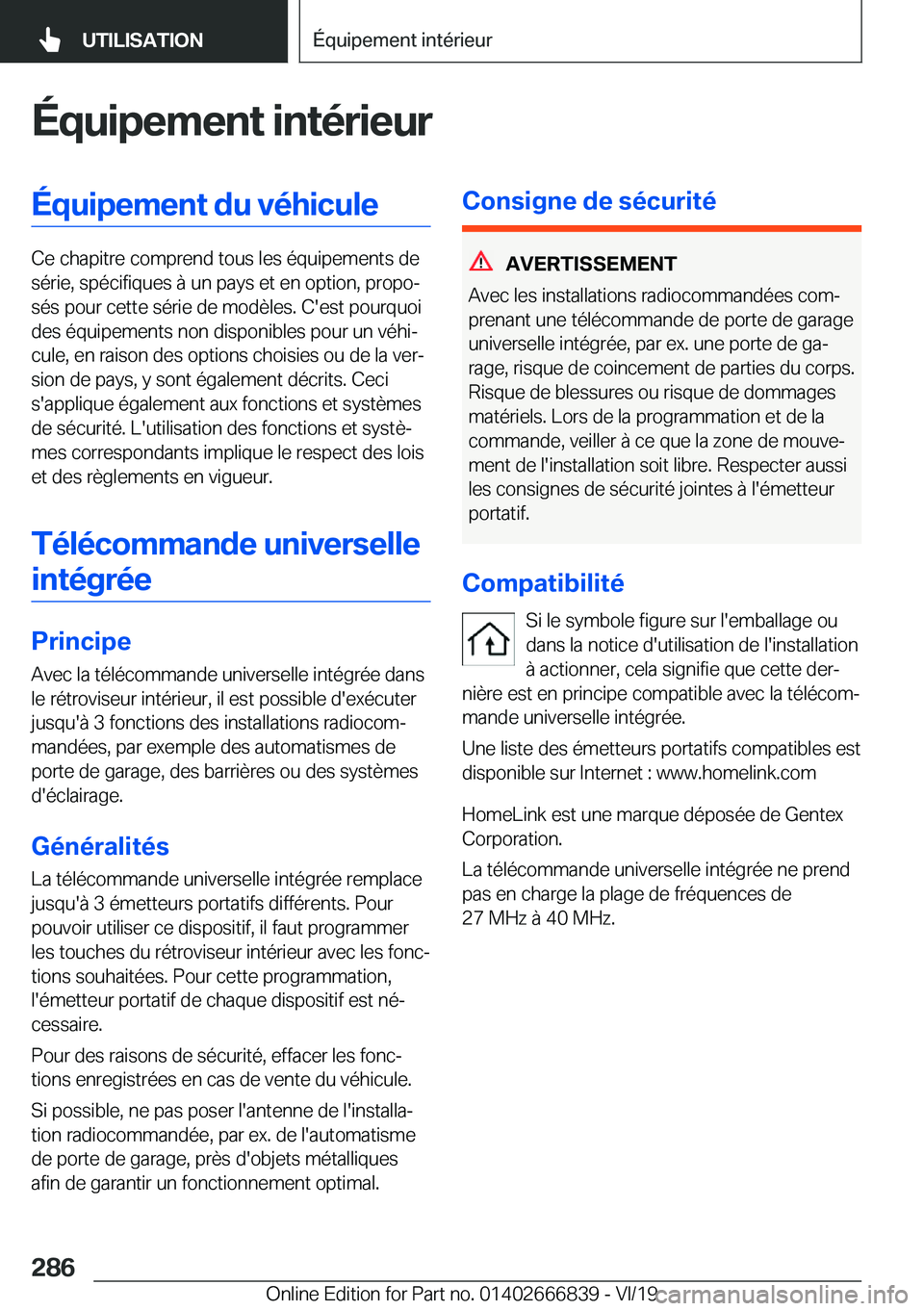 BMW X3 M 2020  Notices Demploi (in French) �