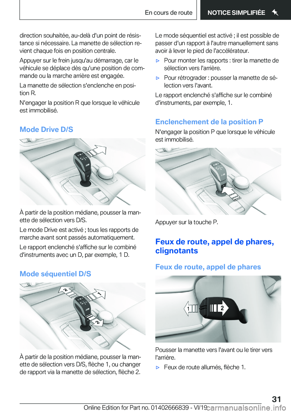 BMW X3 M 2020  Notices Demploi (in French) �d�i�r�e�c�t�i�o�n��s�o�u�h�a�i�t�é�e�,��a�u�-�d�e�l�