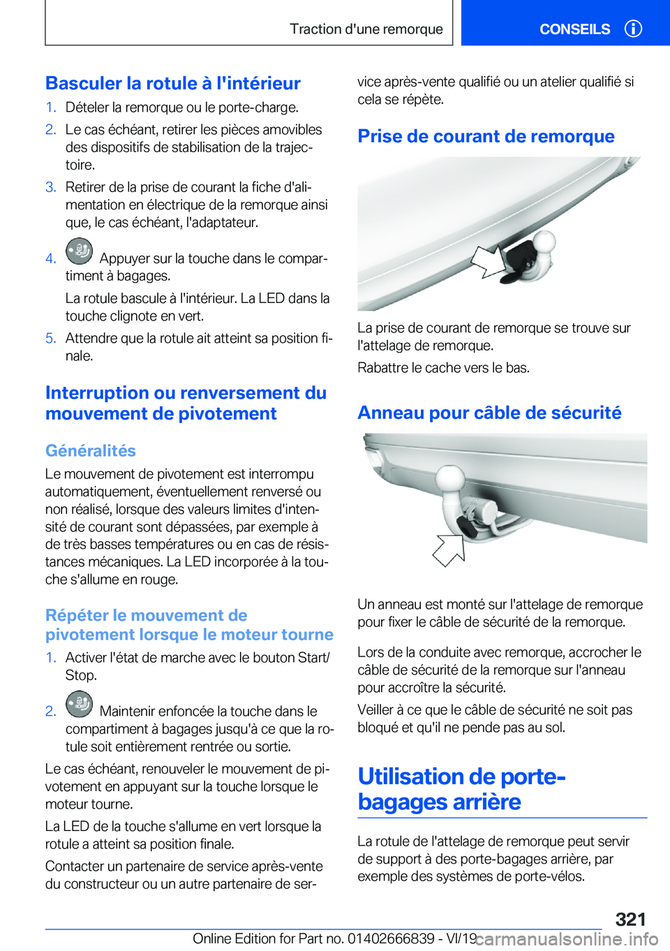 BMW X3 M 2020  Notices Demploi (in French) �B�a�s�c�u�l�e�r��l�a��r�o�t�u�l�e��