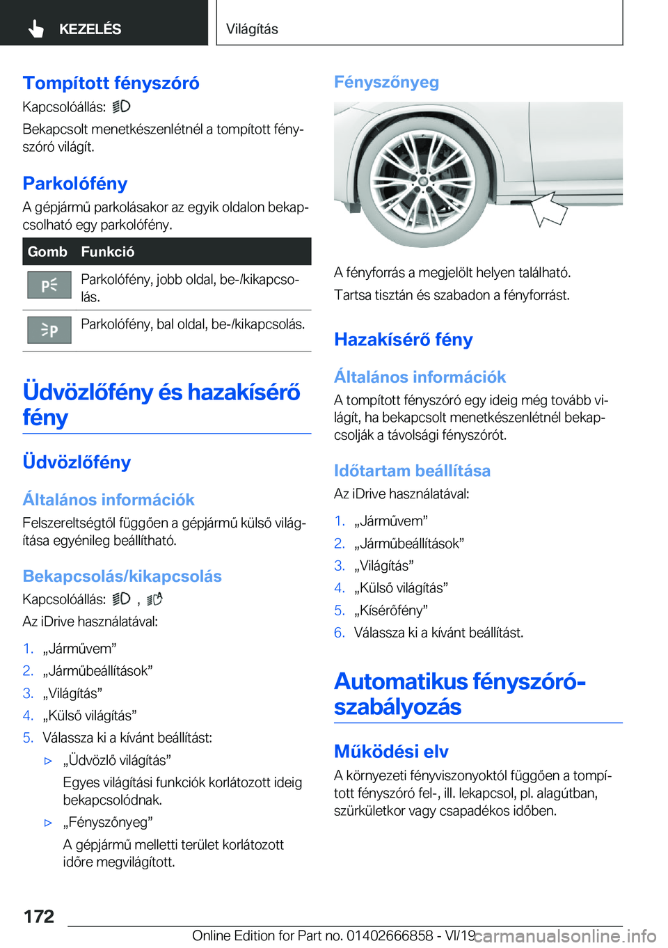 BMW X3 M 2020  Kezelési útmutató (in Hungarian) �T�o�m�p�