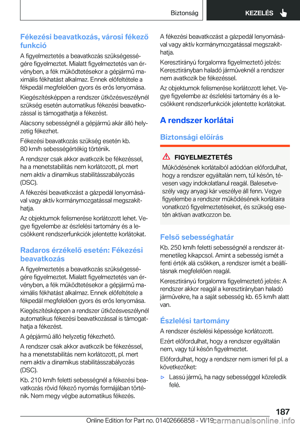 BMW X3 M 2020  Kezelési útmutató (in Hungarian) �F�