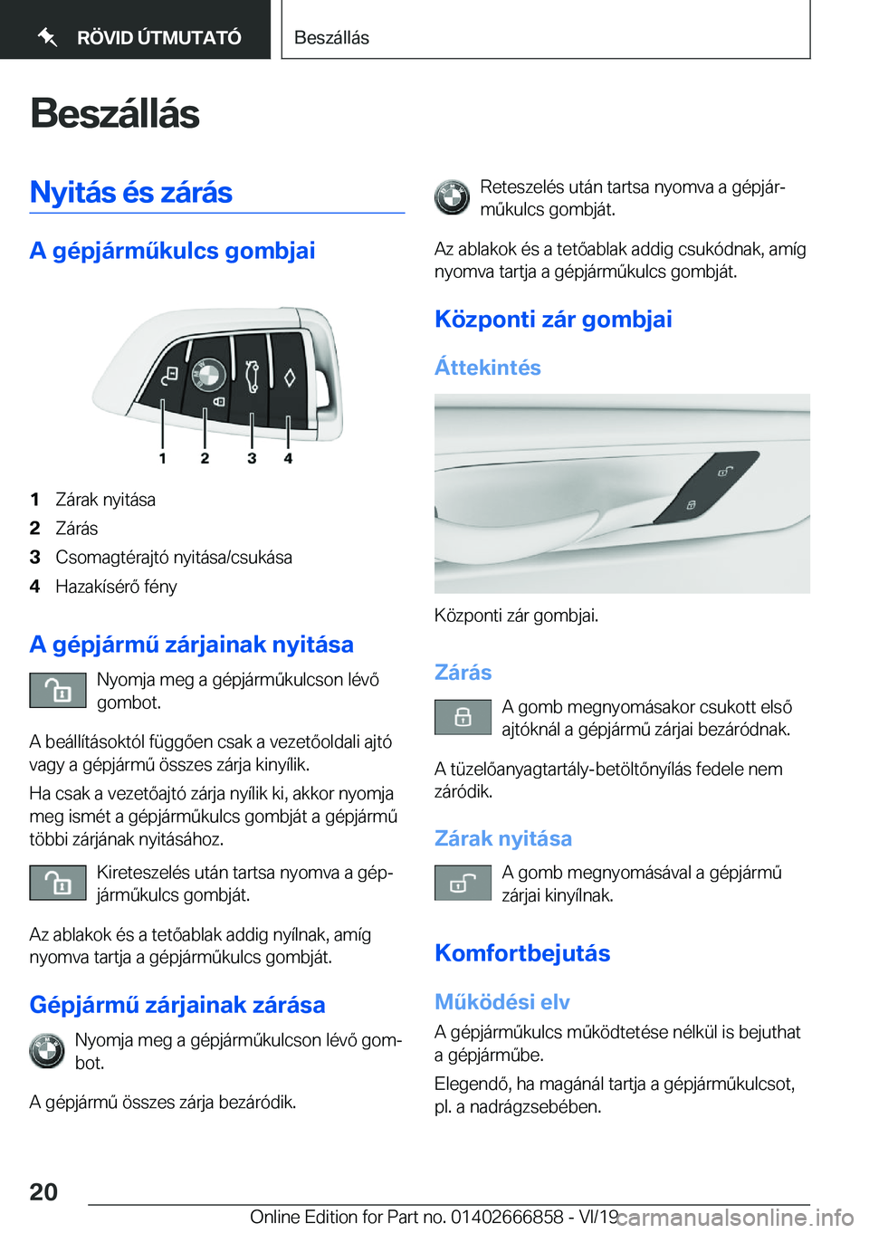 BMW X3 M 2020  Kezelési útmutató (in Hungarian) �B�e�s�z�