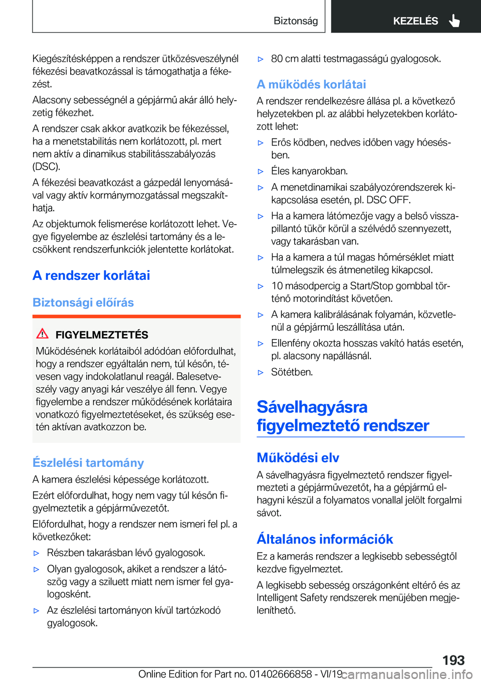 BMW X3 M 2020  Kezelési útmutató (in Hungarian) �K�i�e�g�