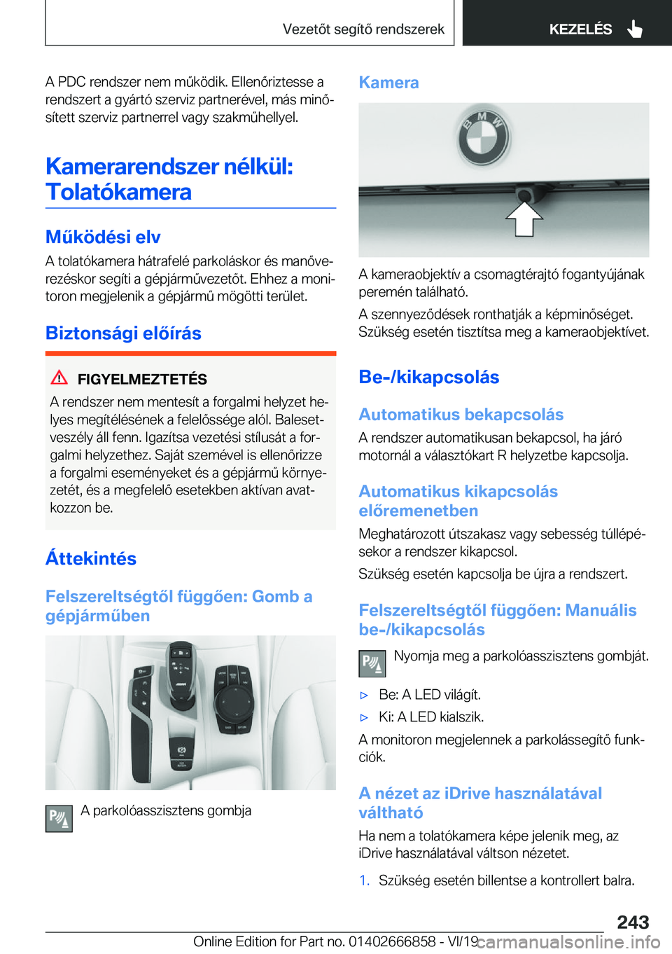 BMW X3 M 2020  Kezelési útmutató (in Hungarian) �A��P�D�C��r�e�n�d�s�z�e�r��n�e�m��m2�k�