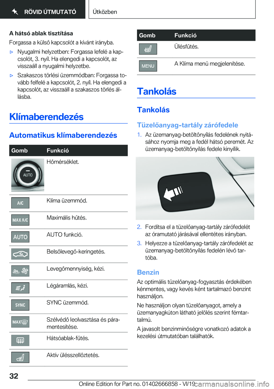 BMW X3 M 2020  Kezelési útmutató (in Hungarian) �A��h�