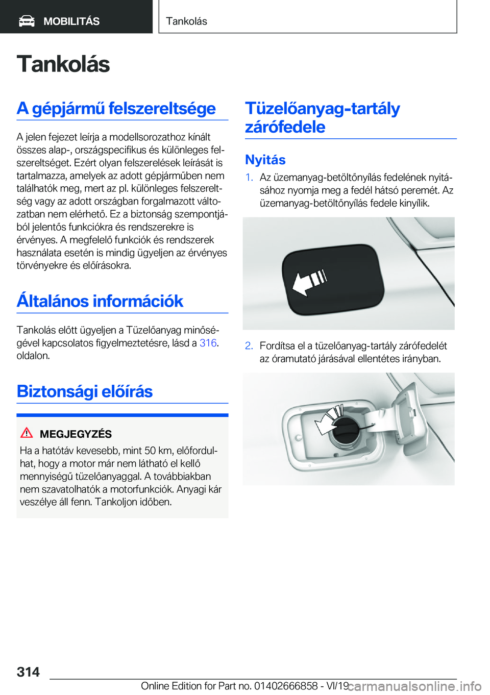 BMW X3 M 2020  Kezelési útmutató (in Hungarian) �T�a�n�k�o�l�