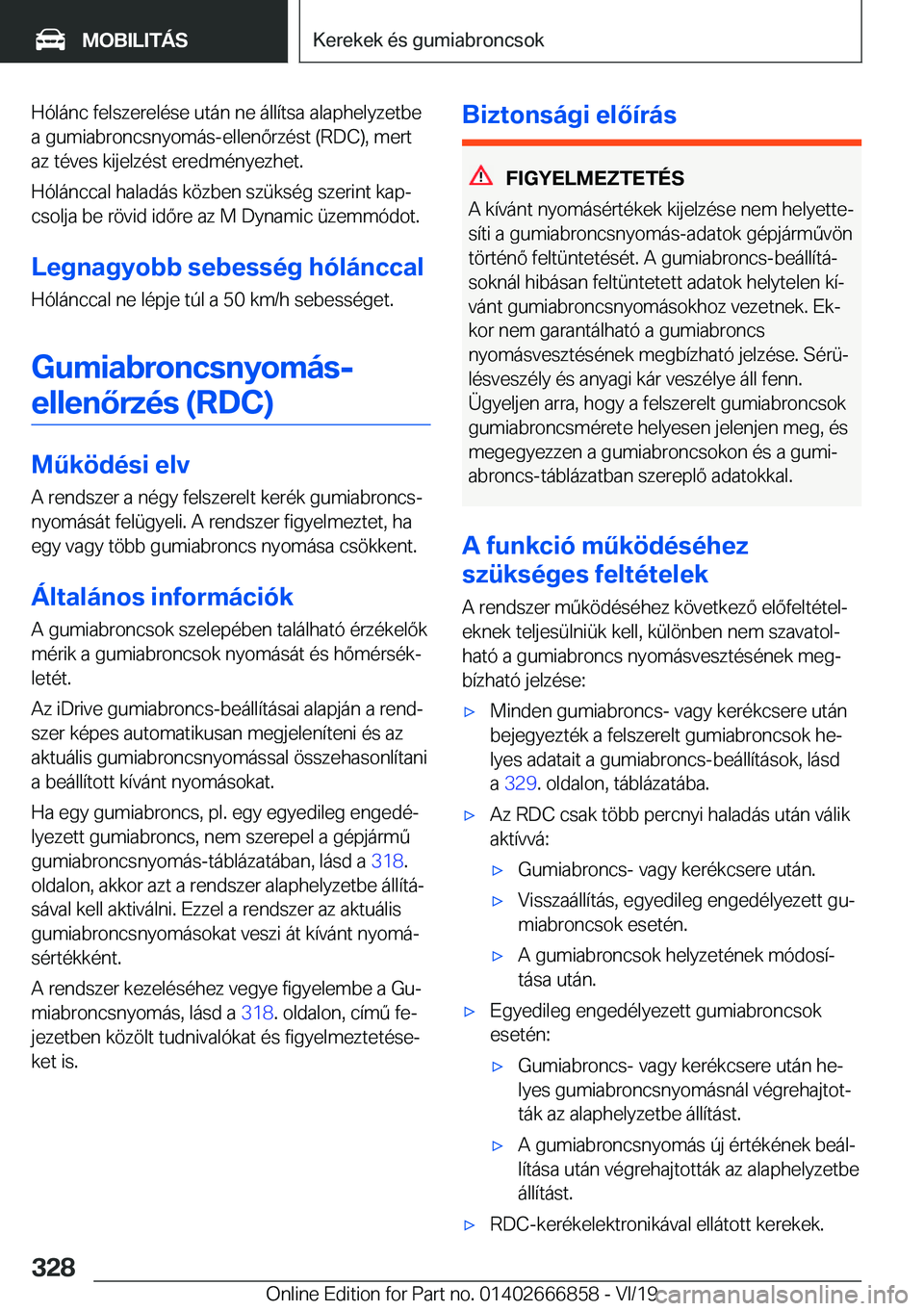 BMW X3 M 2020  Kezelési útmutató (in Hungarian) �H�