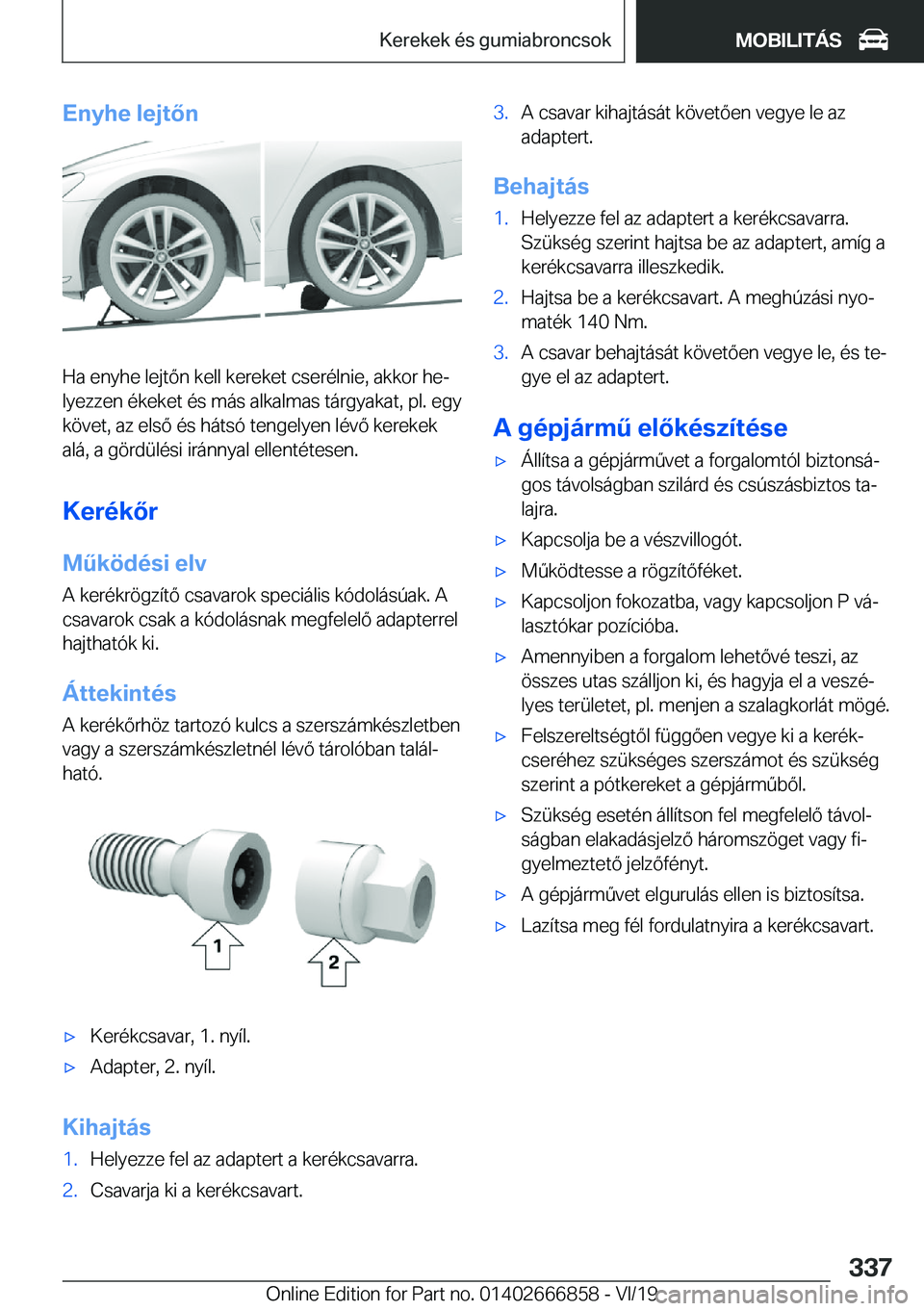 BMW X3 M 2020  Kezelési útmutató (in Hungarian) �E�n�y�h�e��l�e�j�t�