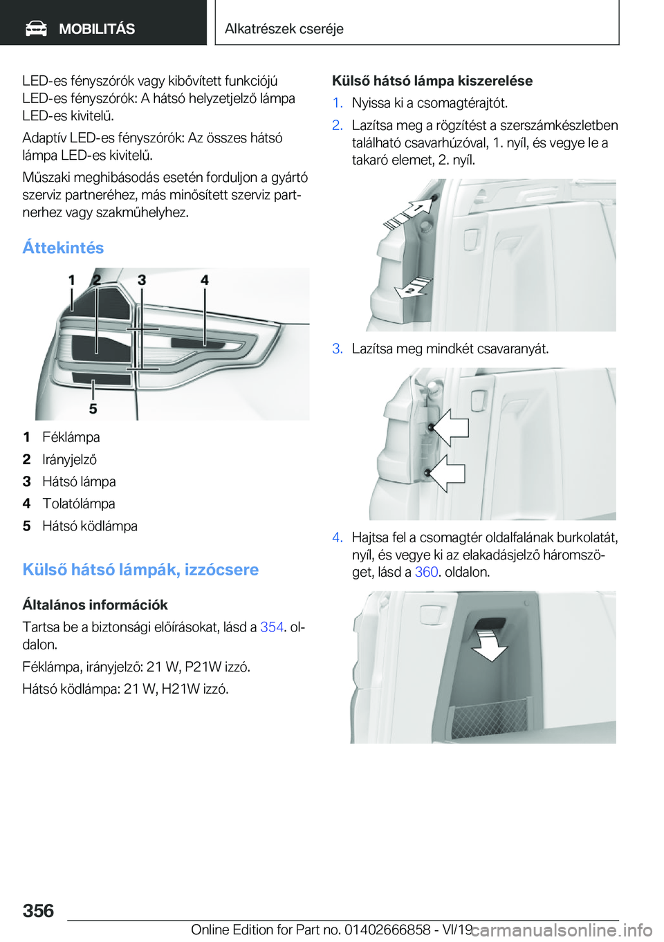 BMW X3 M 2020  Kezelési útmutató (in Hungarian) �L�E�D�-�e�s��f�