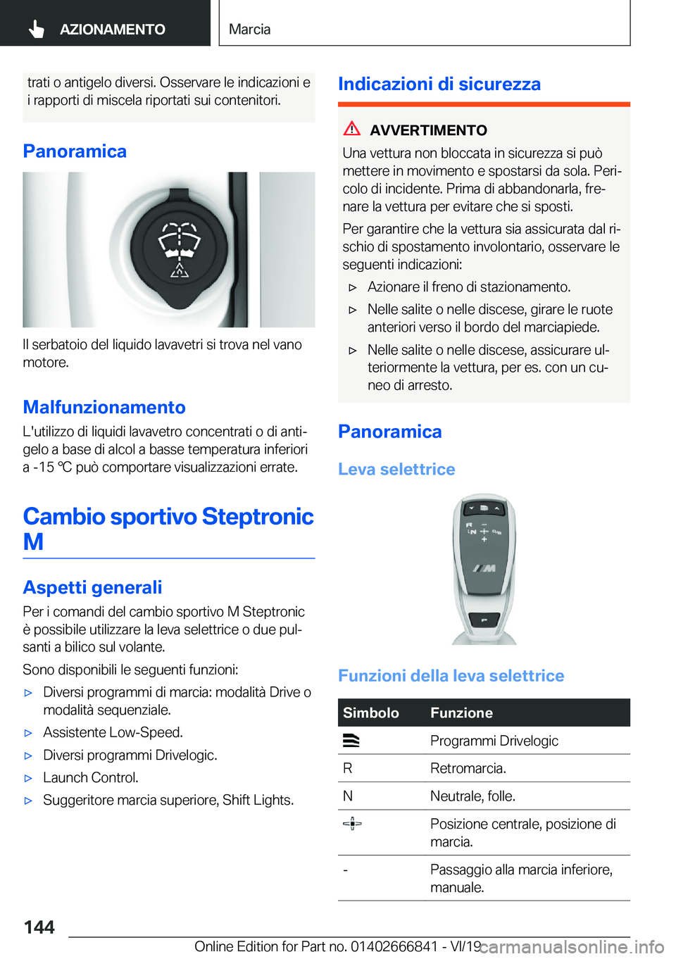 BMW X3 M 2020  Libretti Di Uso E manutenzione (in Italian) �t�r�a�t�i��o��a�n�t�i�g�e�l�o��d�i�v�e�r�s�i�.��O�s�s�e�r�v�a�r�e��l�e��i�n�d�i�c�a�z�i�o�n�i��e�i��r�a�p�p�o�r�t�i��d�i��m�i�s�c�e�l�a��r�i�p�o�r�t�a�t�i��s�u�i��c�o�n�t�e�n�i�t�o�r�i�.