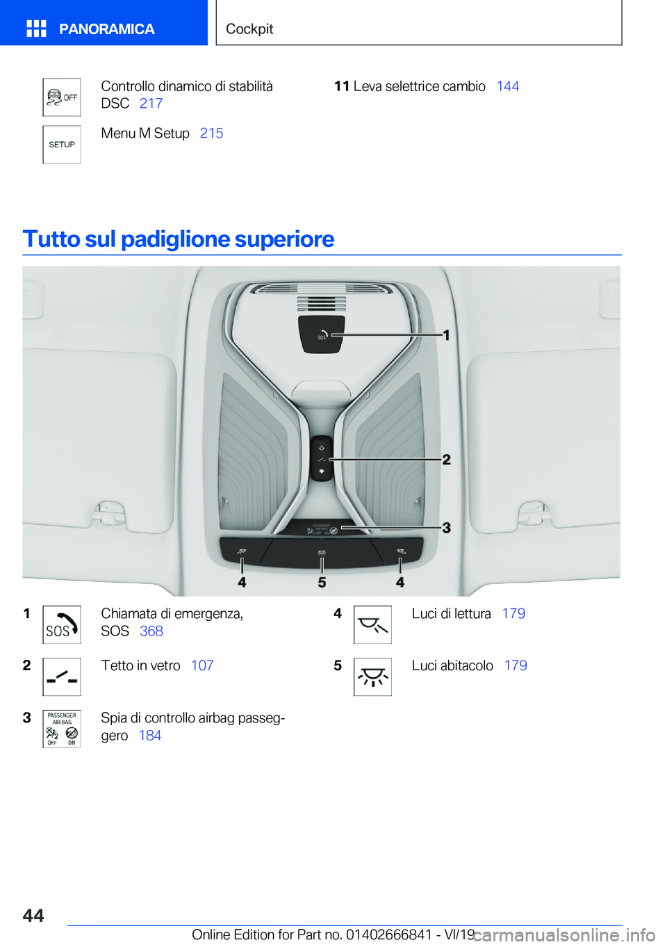 BMW X3 M 2020  Libretti Di Uso E manutenzione (in Italian) �C�o�n�t�r�o�l�l�o��d�i�n�a�m�i�c�o��d�i��s�t�a�b�i�l�i�t�