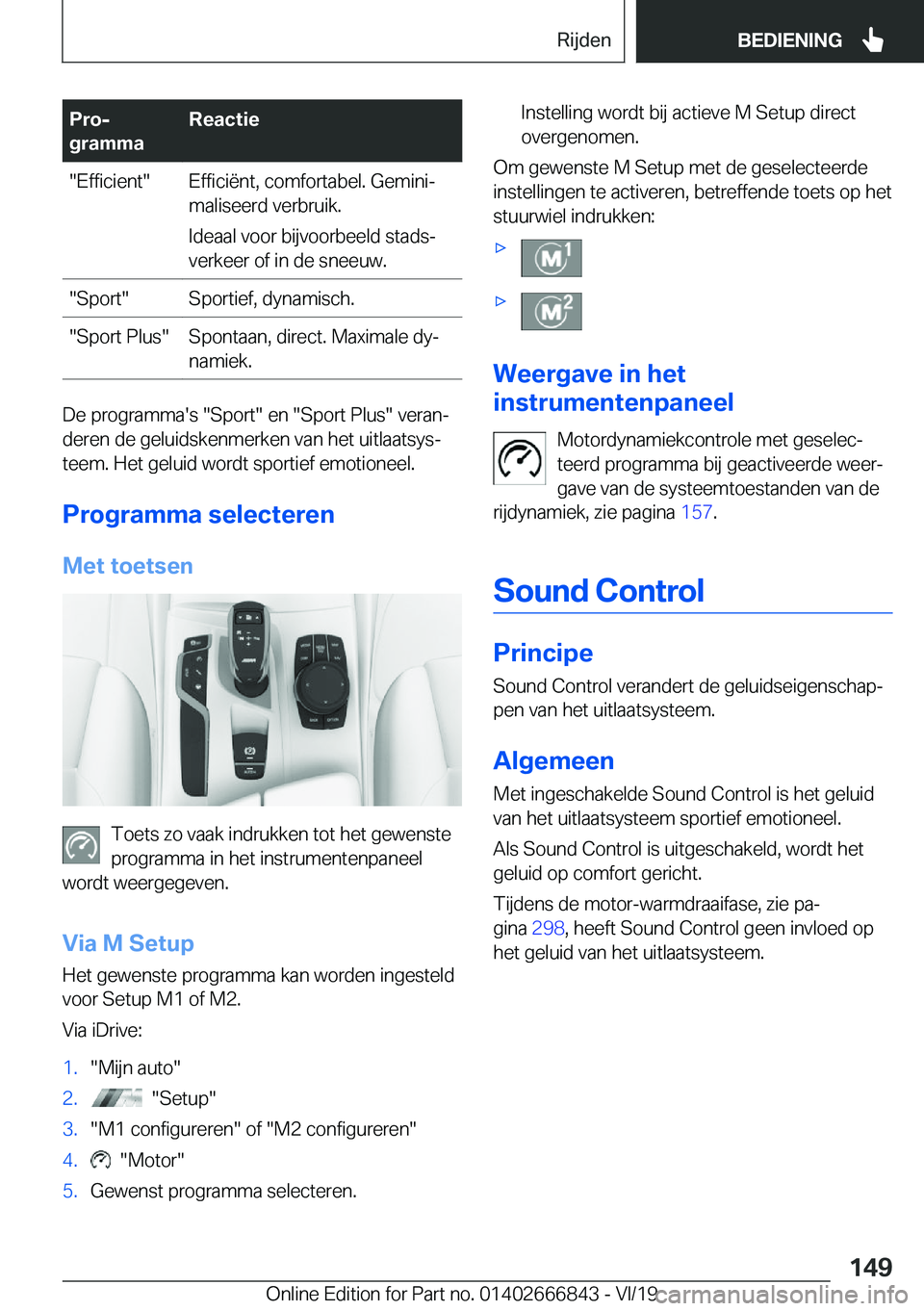 BMW X3 M 2020  Instructieboekjes (in Dutch) �P�r�oj
�g�r�a�m�m�a�R�e�a�c�t�i�e��E�f�f�i�c�i�e�n�t��E�f�f�i�c�i�