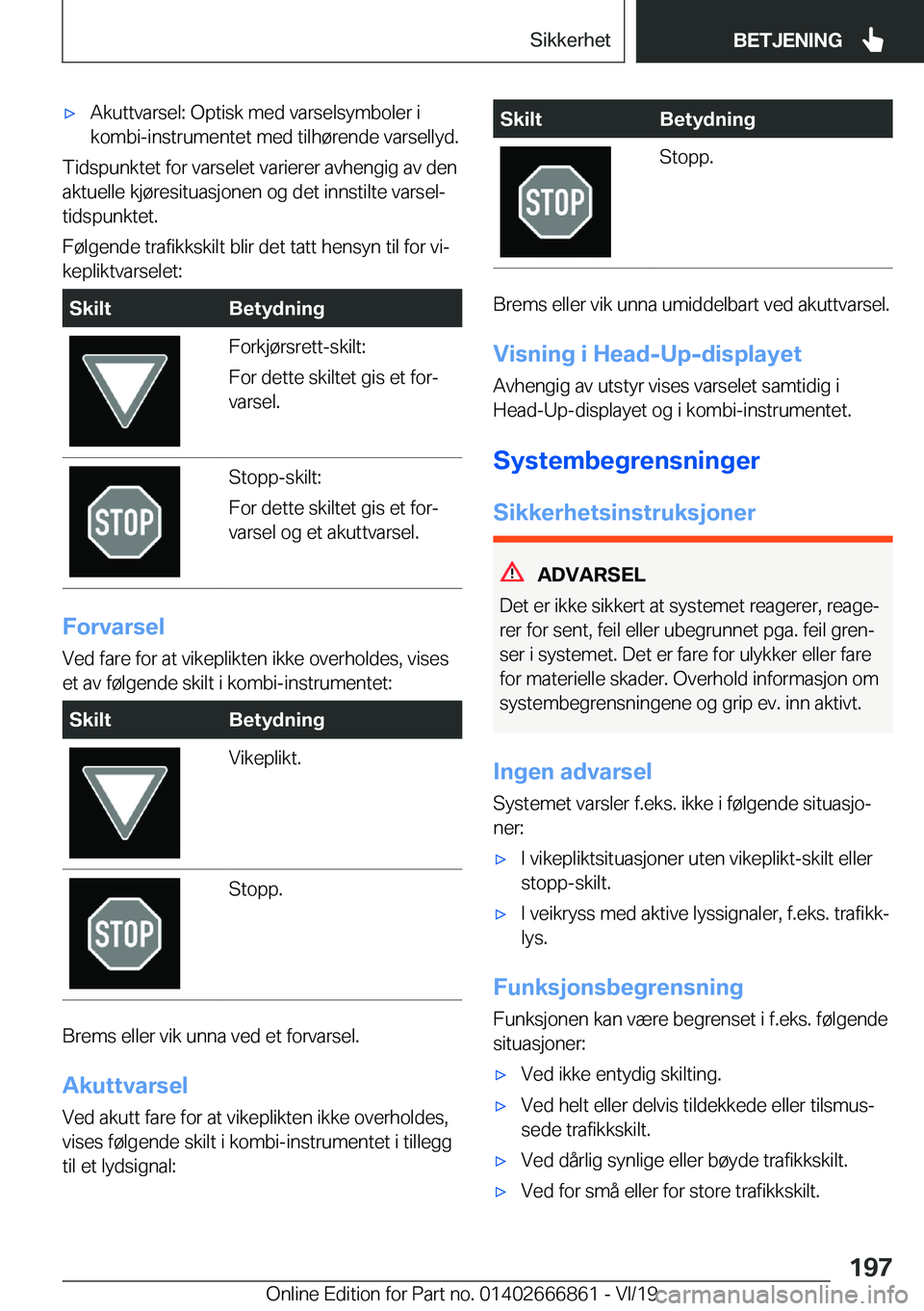 BMW X3 M 2020  InstruksjonsbØker (in Norwegian) 'x�A�k�u�t�t�v�a�r�s�e�l�:��O�p�t�i�s�k��m�e�d��v�a�r�s�e�l�s�y�m�b�o�l�e�r��i
�k�o�m�b�i�-�i�n�s�t�r�u�m�e�n�t�e�t��m�e�d��t�i�l�h�