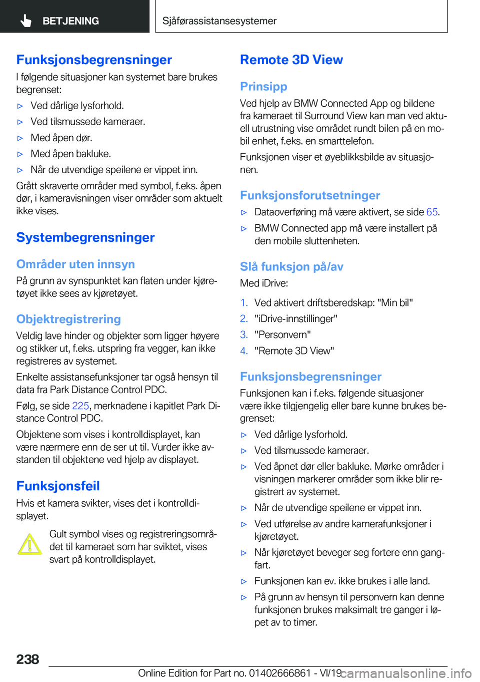 BMW X3 M 2020  InstruksjonsbØker (in Norwegian) �F�u�n�k�s�j�o�n�s�b�e�g�r�e�n�s�n�i�n�g�e�r�I��f�