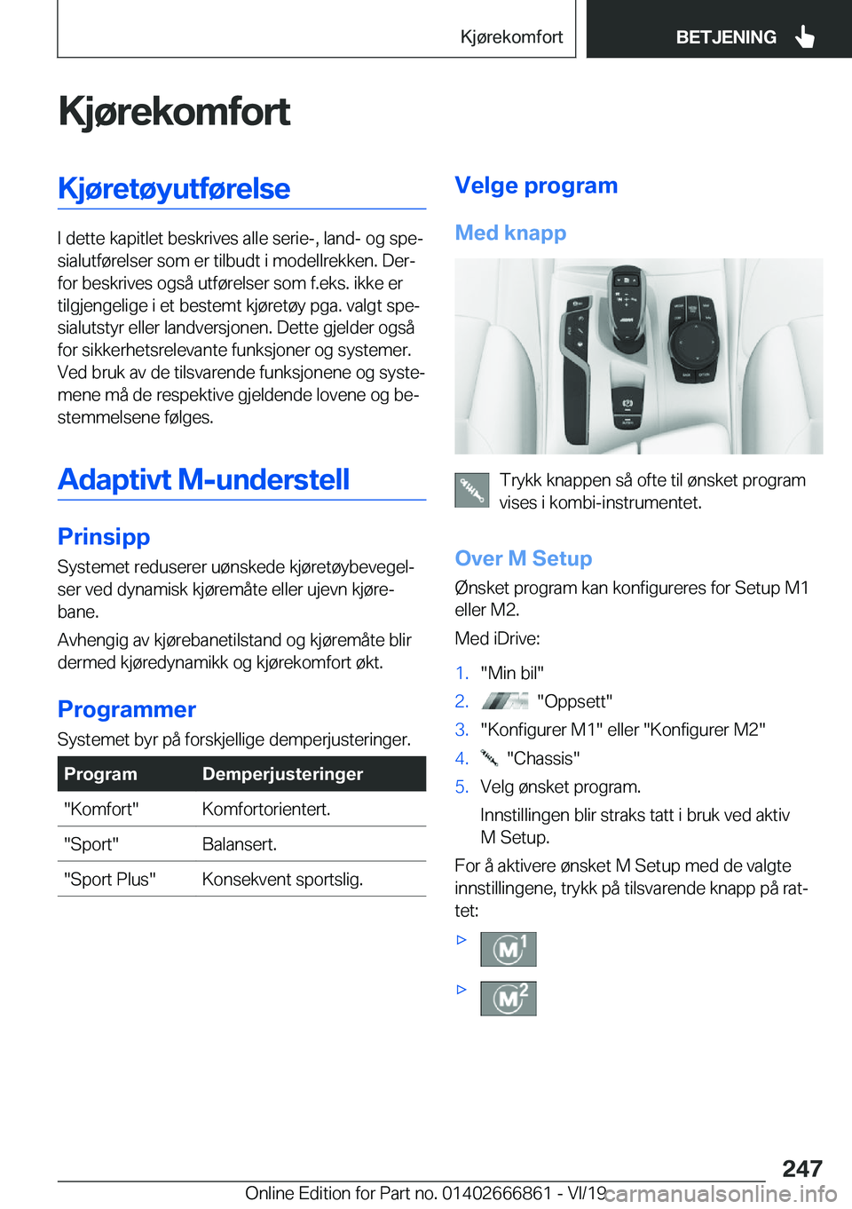 BMW X3 M 2020  InstruksjonsbØker (in Norwegian) �K�j�