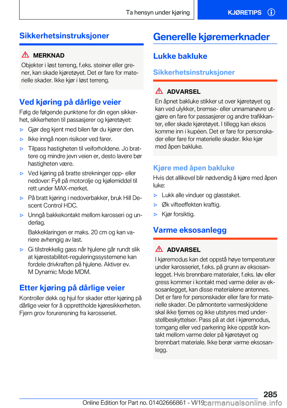 BMW X3 M 2020  InstruksjonsbØker (in Norwegian) �S�i�k�k�e�r�h�e�t�s�i�n�s�t�r�u�k�s�j�o�n�e�r
�M�E�R�K�N�A�D
�O�b�j�e�k�t�e�r��i��l�