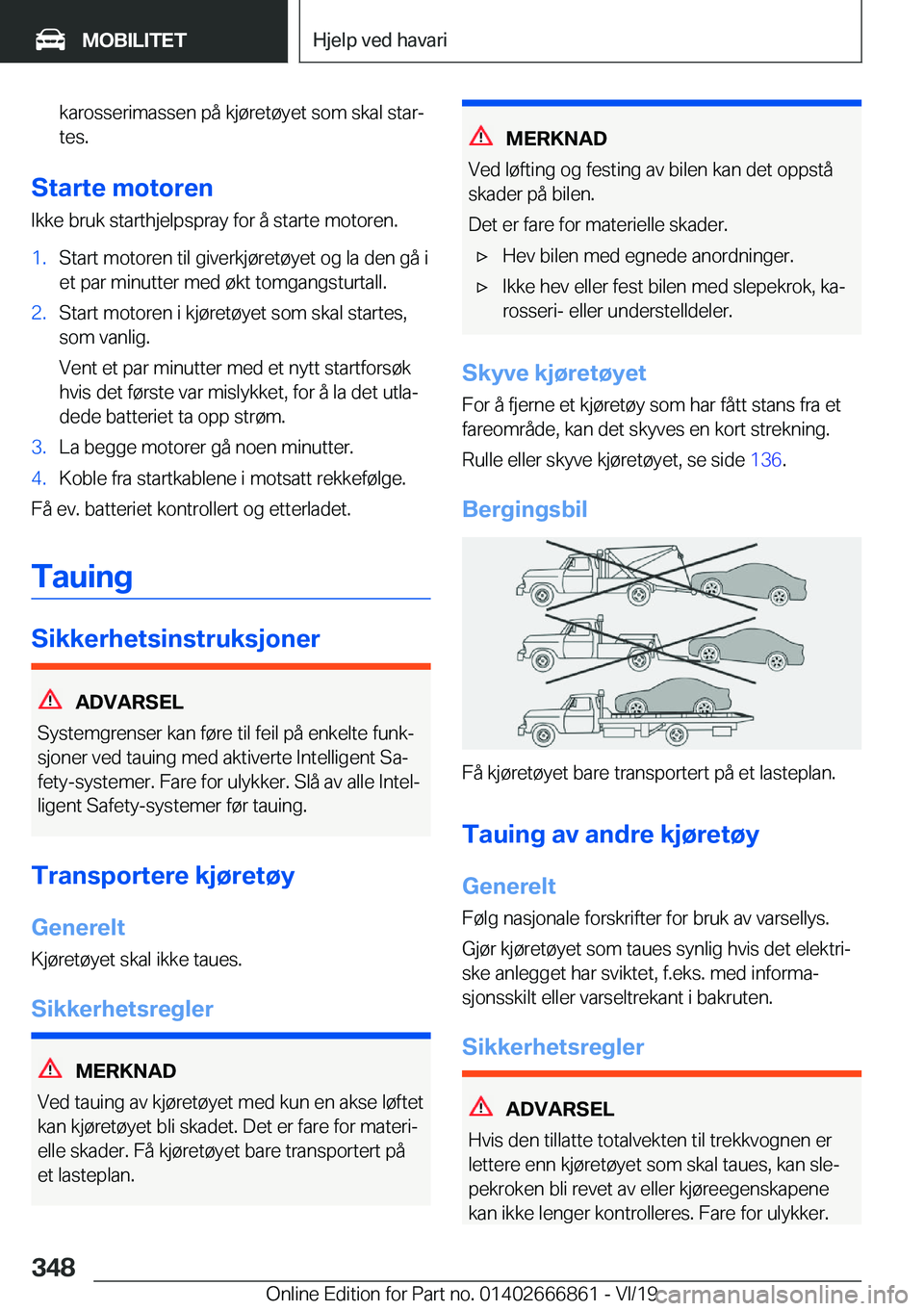 BMW X3 M 2020  InstruksjonsbØker (in Norwegian) �k�a�r�o�s�s�e�r�i�m�a�s�s�e�n��p�å��k�j�
