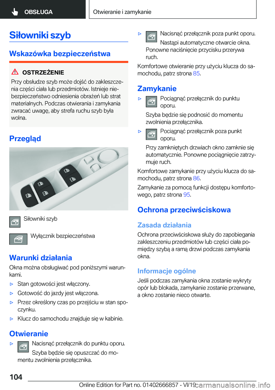 BMW X3 M 2020  Instrukcja obsługi (in Polish) �S�i�ł�o�w�n�i�k�i��s�z�y�b
�W�s�k�a�z�