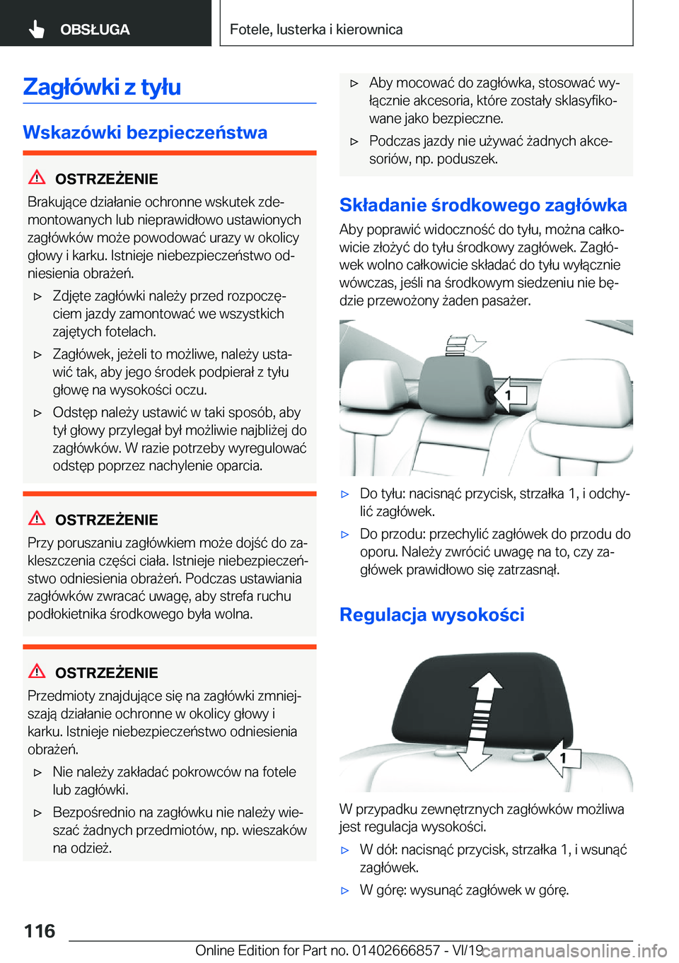BMW X3 M 2020  Instrukcja obsługi (in Polish) �Z�a�g�ł�