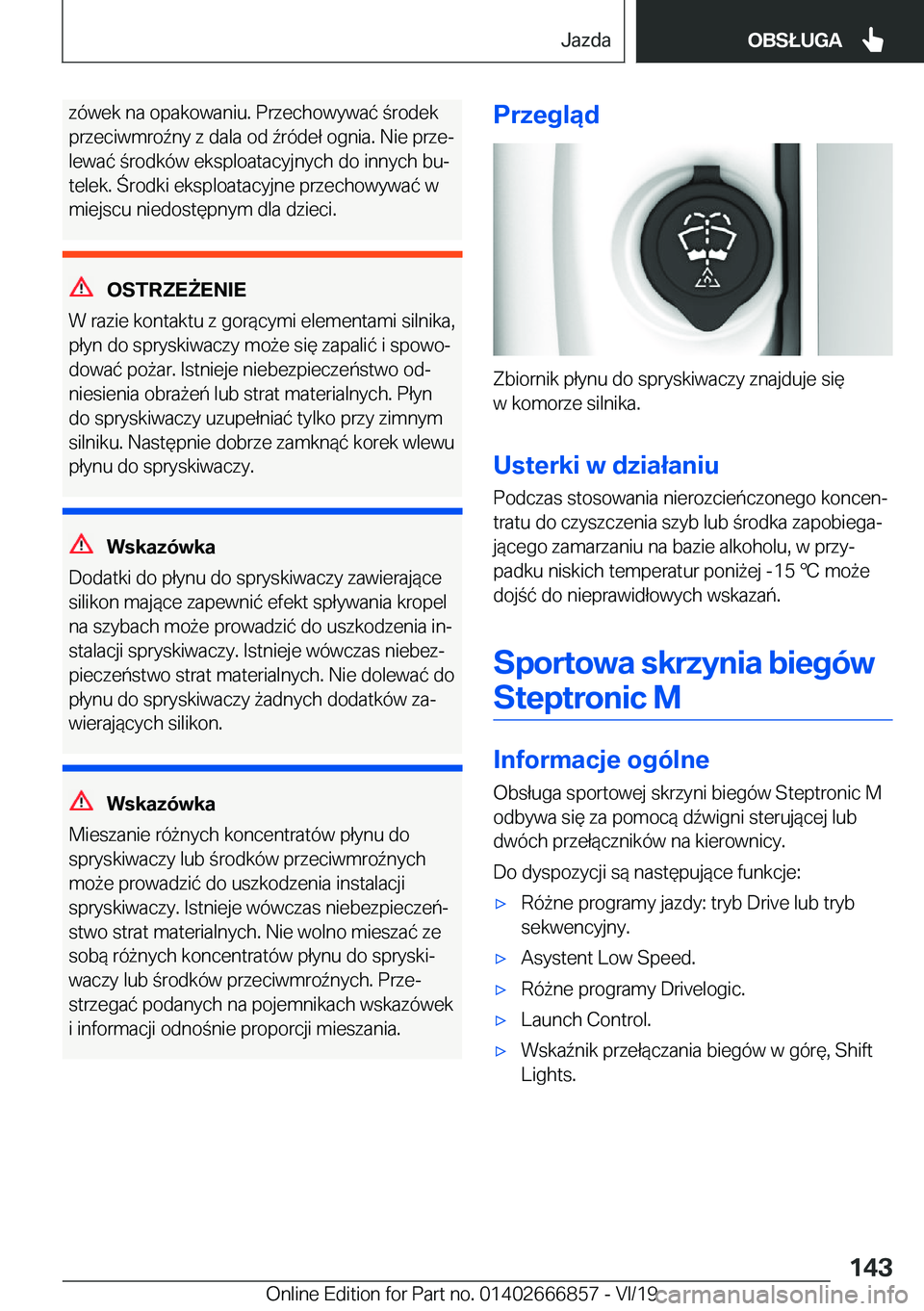 BMW X3 M 2020  Instrukcja obsługi (in Polish) �z�
