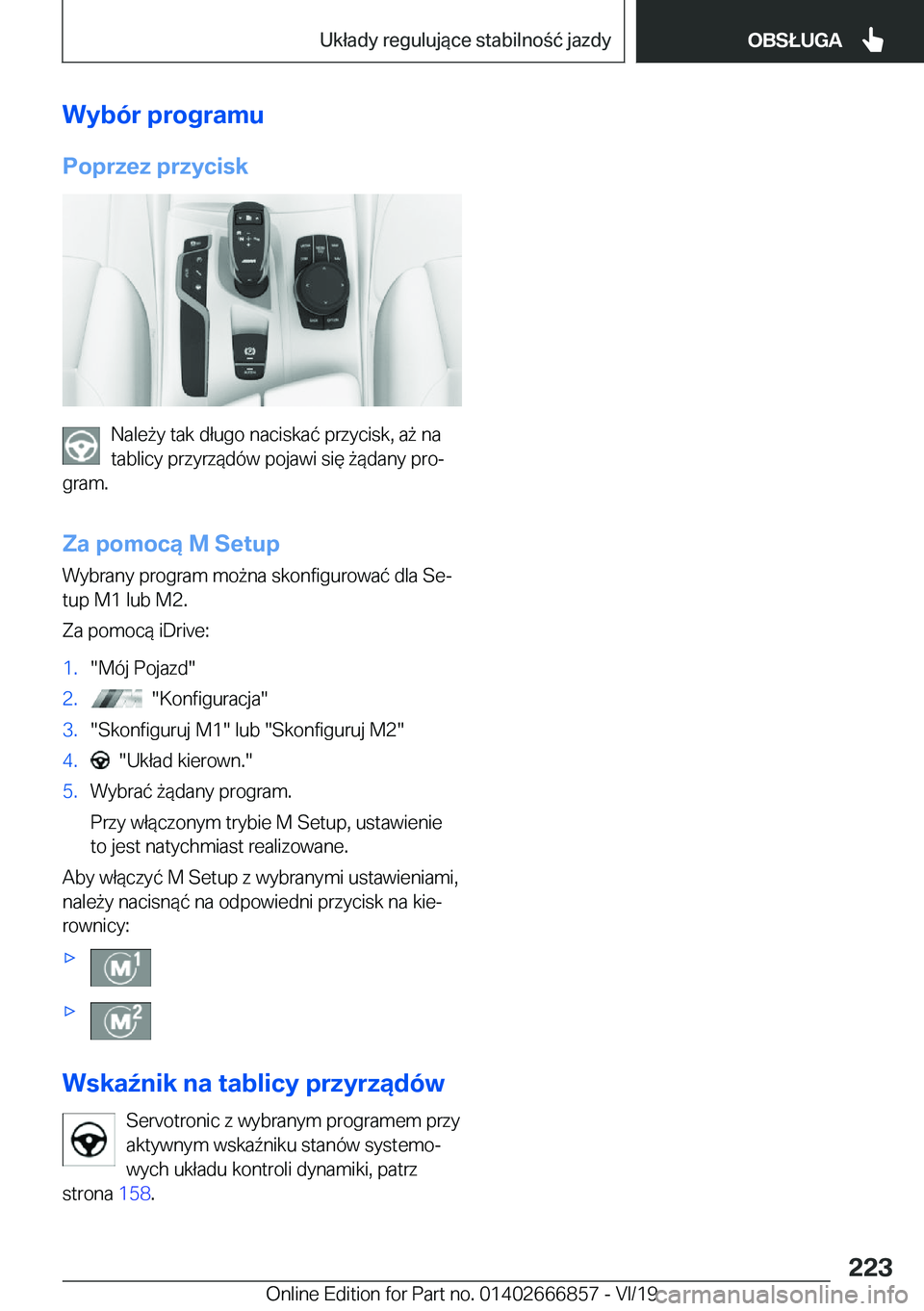 BMW X3 M 2020  Instrukcja obsługi (in Polish) �W�y�b�
