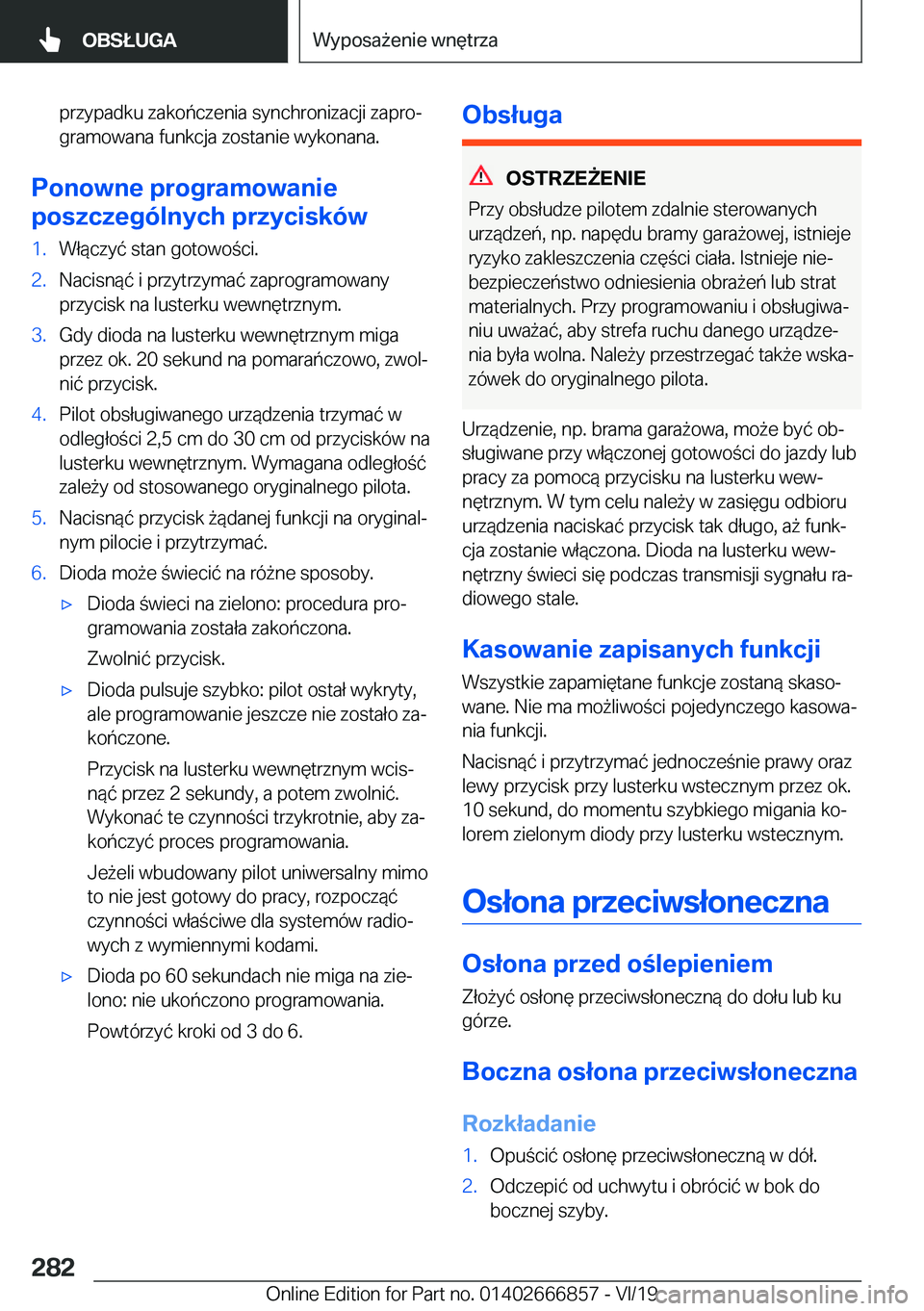 BMW X3 M 2020  Instrukcja obsługi (in Polish) �p�r�z�y�p�a�d�k�u��z�a�k�o�
