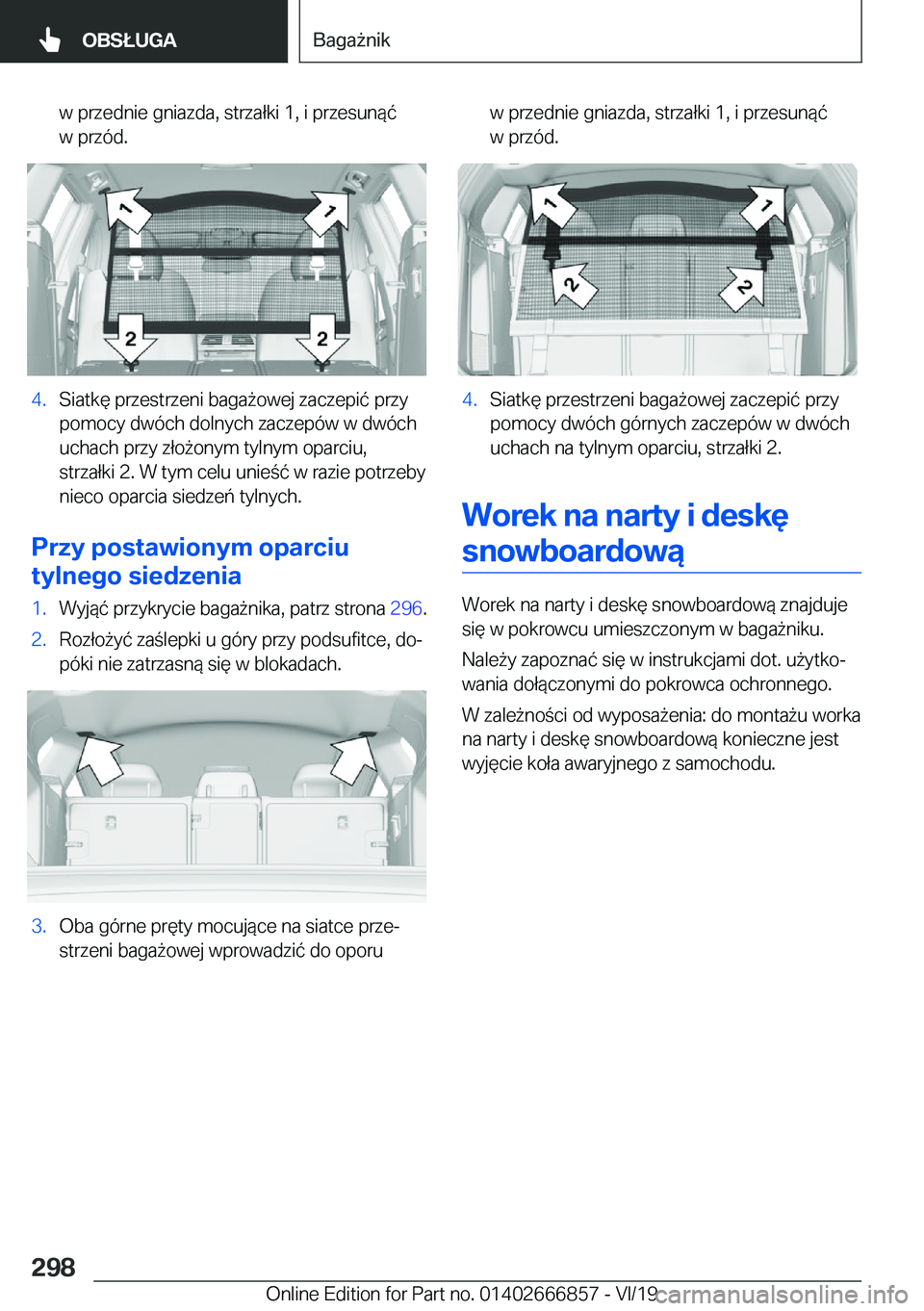 BMW X3 M 2020  Instrukcja obsługi (in Polish) �w��p�r�z�e�d�n�i�e��g�n�i�a�z�d�a�,��s�t�r�z�a�ł�k�i��1�,��i��p�r�z�e�s�u�n�
