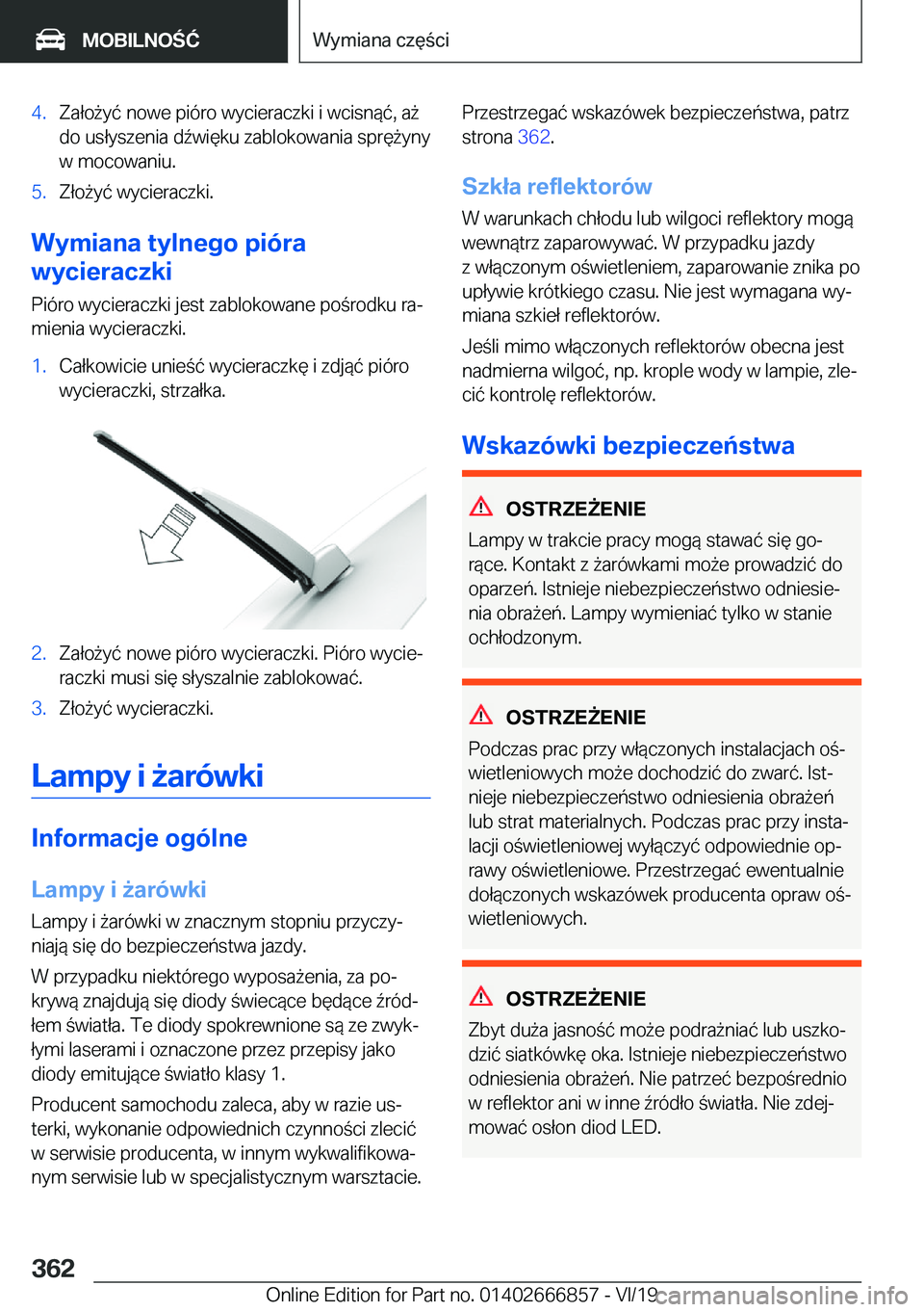 BMW X3 M 2020  Instrukcja obsługi (in Polish) �4�.�Z�a�ł�o9�y�