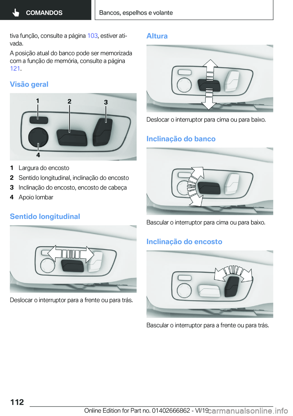 BMW X3 M 2020  Manual do condutor (in Portuguese) �t�i�v�a��f�u�n�