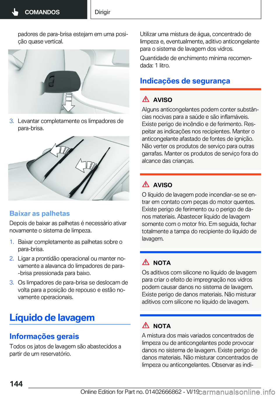 BMW X3 M 2020  Manual do condutor (in Portuguese) �p�a�d�o�r�e�s��d�e��p�a�r�a�-�b�r�i�s�a��e�s�t�e�j�a�m��e�m��u�m�a��p�o�s�iª
�
