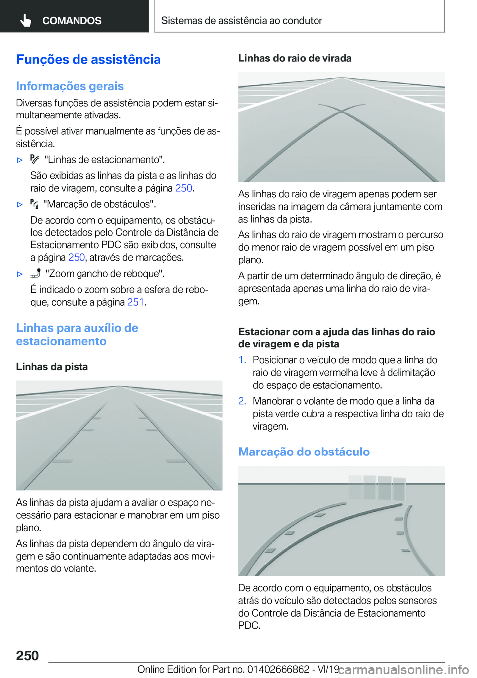 BMW X3 M 2020  Manual do condutor (in Portuguese) �F�u�n�