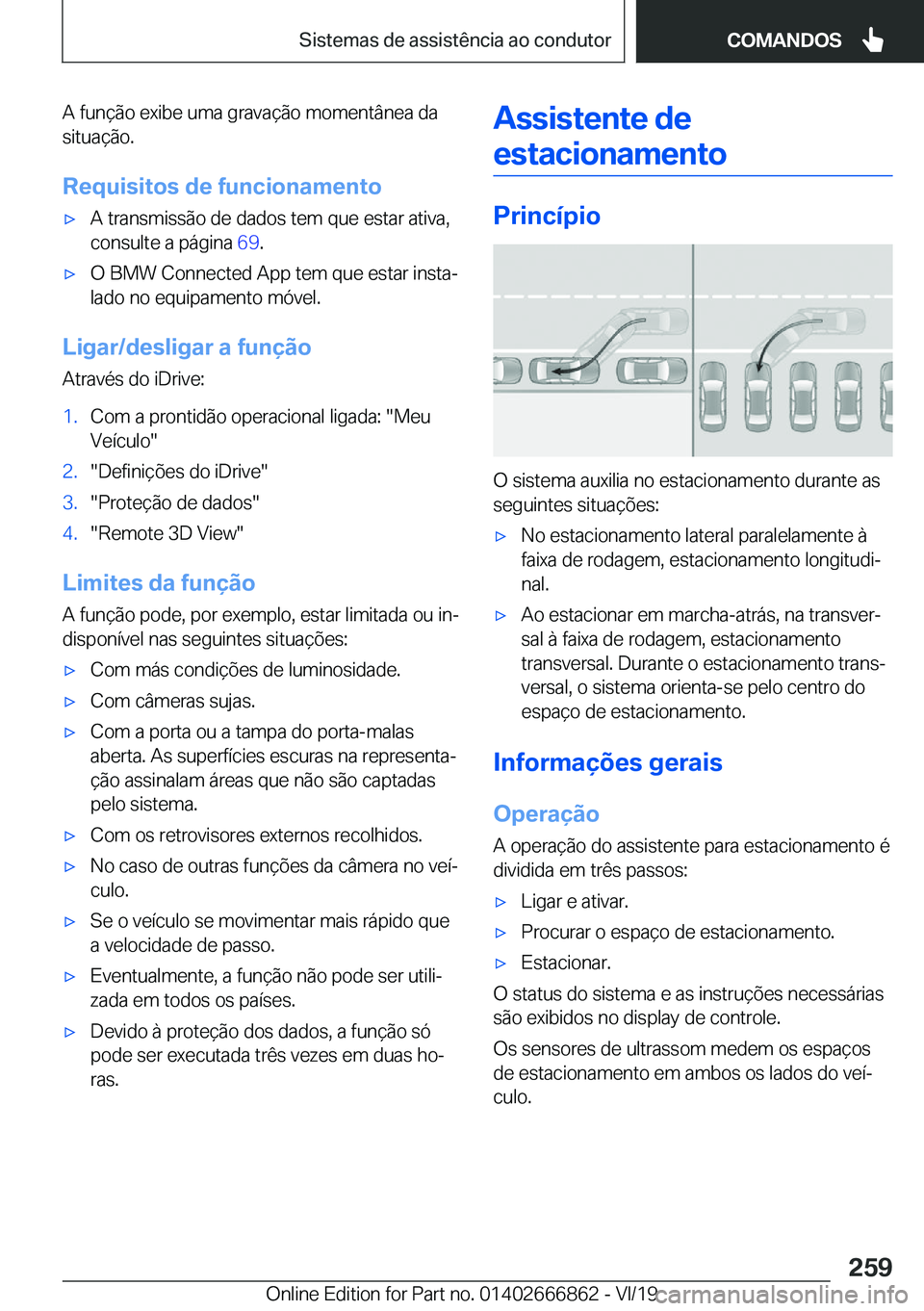 BMW X3 M 2020  Manual do condutor (in Portuguese) �A��f�u�n�