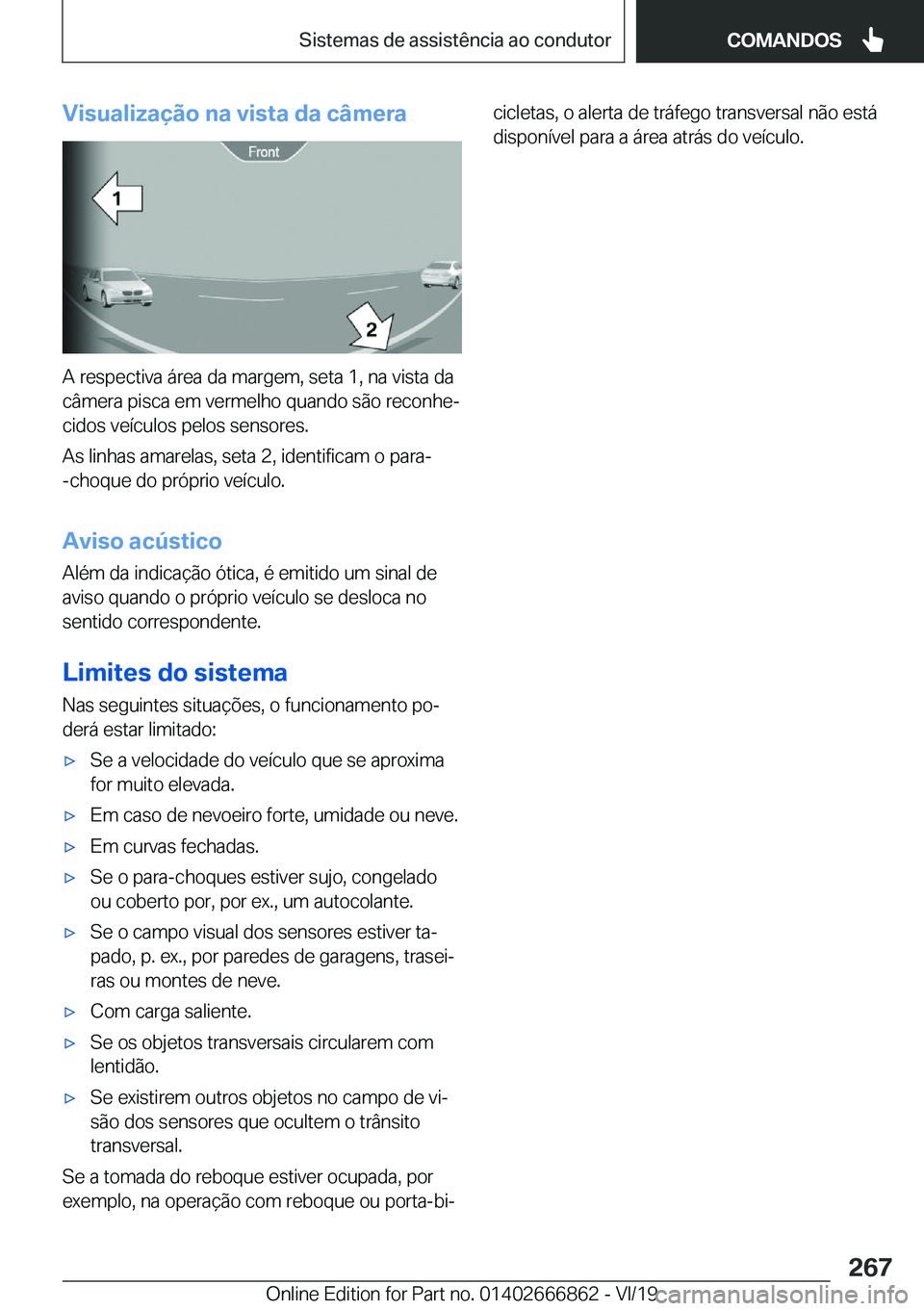 BMW X3 M 2020  Manual do condutor (in Portuguese) �V�i�s�u�a�l�i�z�a�