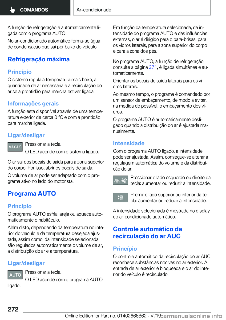 BMW X3 M 2020  Manual do condutor (in Portuguese) �A��f�u�n�