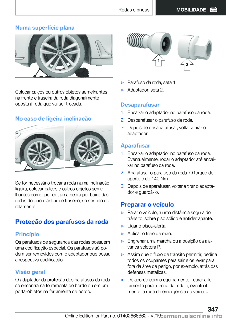 BMW X3 M 2020  Manual do condutor (in Portuguese) �N�u�m�a��s�u�p�e�r�f�
