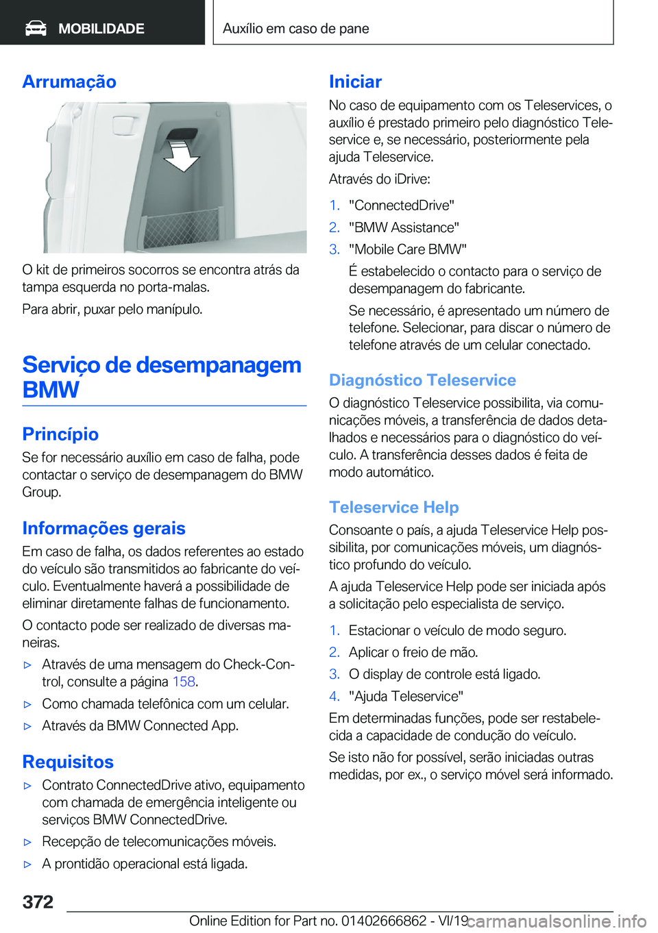 BMW X3 M 2020  Manual do condutor (in Portuguese) �A�r�r�u�m�a�