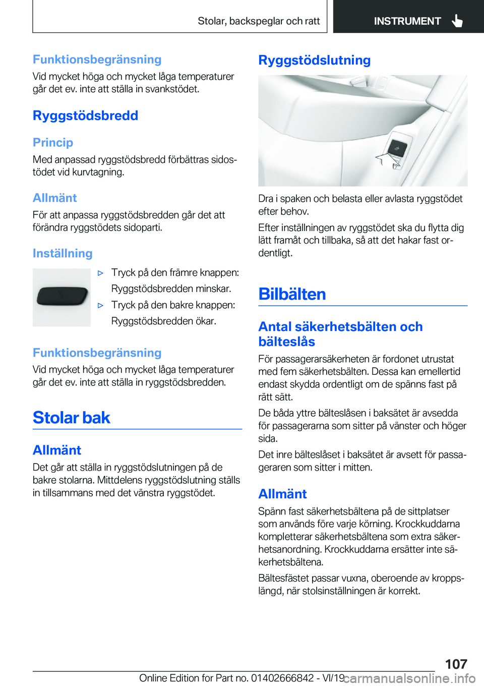 BMW X3 M 2020  InstruktionsbÖcker (in Swedish) �F�u�n�k�t�i�o�n�s�b�e�g�r�ä�n�s�n�i�n�g
�V�i�d��m�y�c�k�e�t��h�