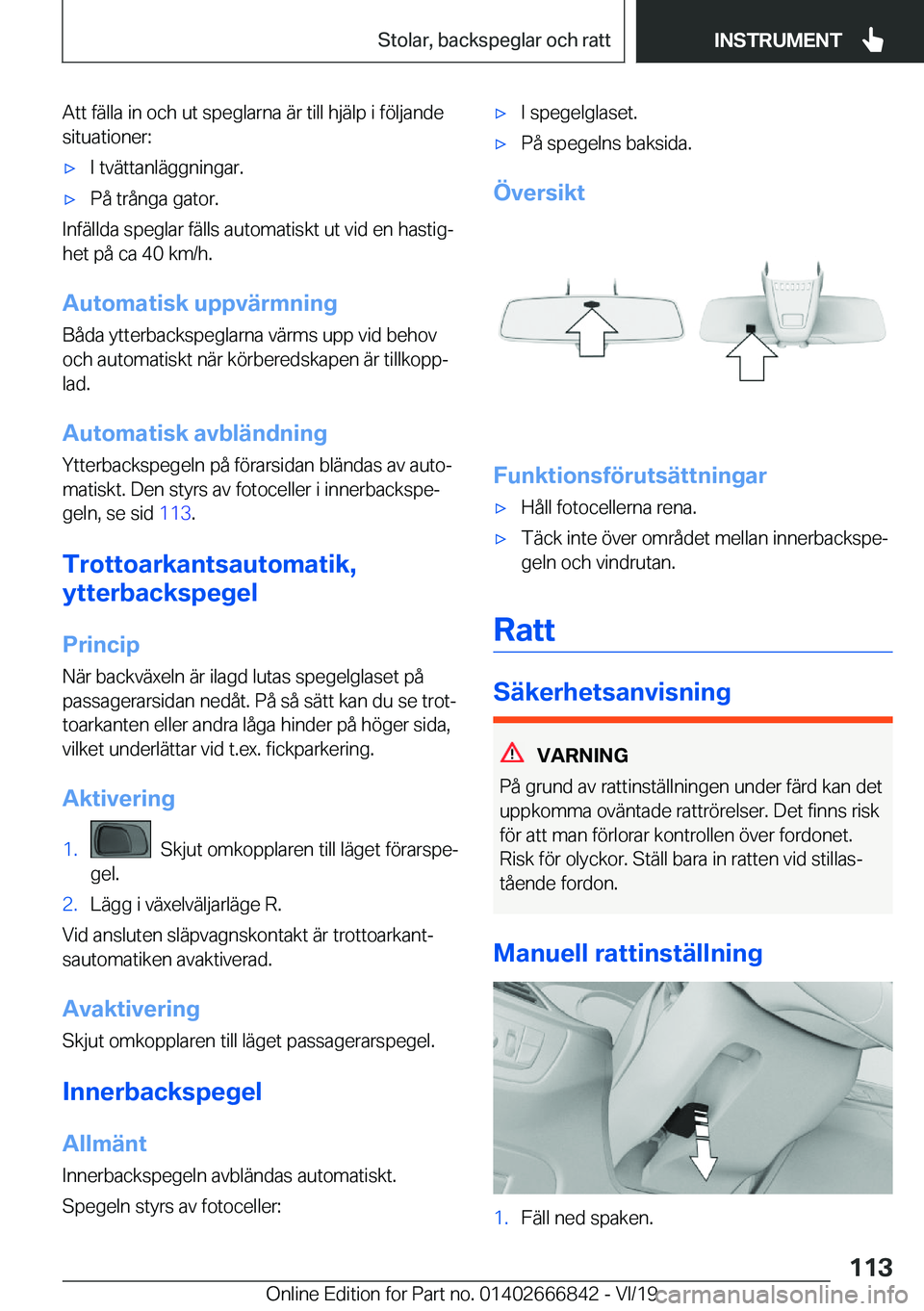 BMW X3 M 2020  InstruktionsbÖcker (in Swedish) �A�t�t��f�ä�l�l�a��i�n��o�c�h��u�t��s�p�e�g�l�a�r�n�a��ä�r��t�i�l�l��h�j�ä�l�p��i��f�