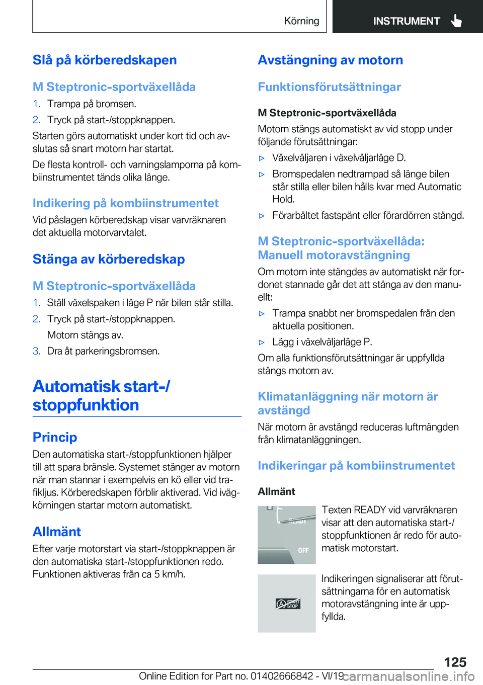 BMW X3 M 2020  InstruktionsbÖcker (in Swedish) �S�l�å��p�å��k�