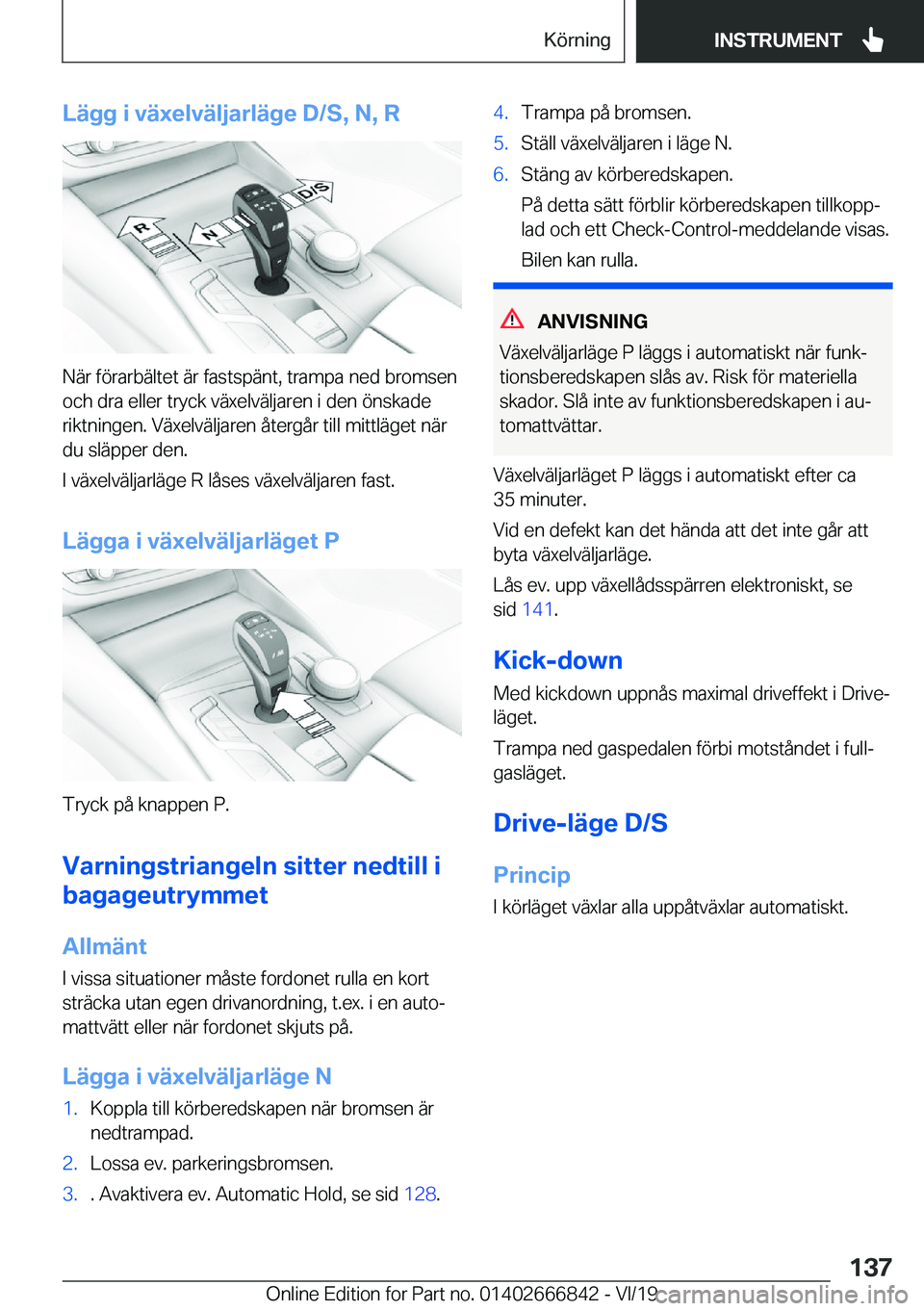 BMW X3 M 2020  InstruktionsbÖcker (in Swedish) �L�ä�g�g��i��v�ä�x�e�l�v�ä�l�j�a�r�l�ä�g�e��D�/�S�,��N�,��R
�N�ä�r��f�