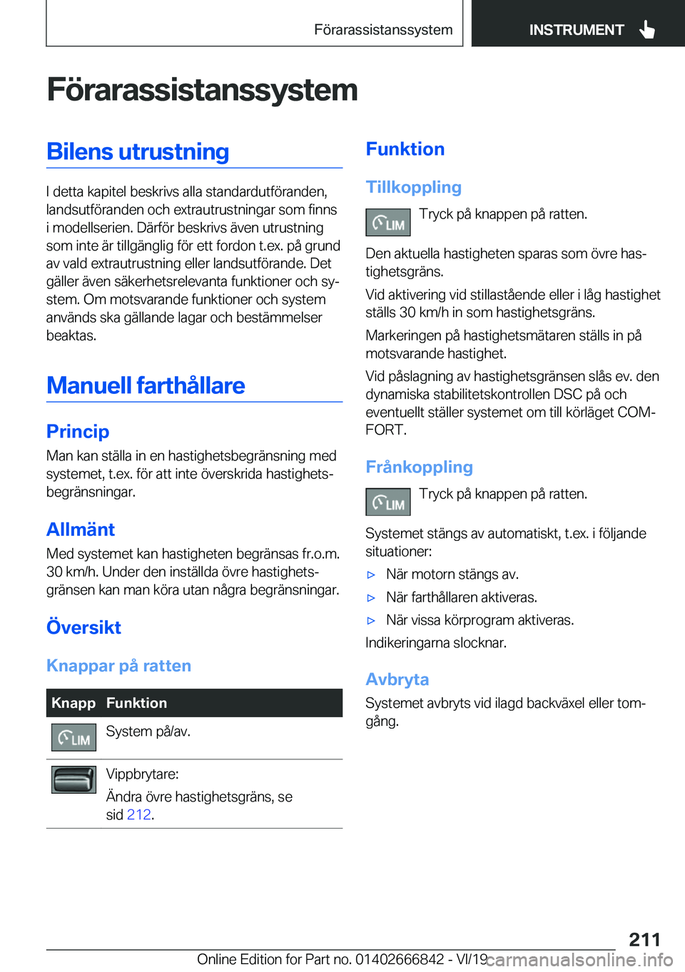 BMW X3 M 2020  InstruktionsbÖcker (in Swedish) �F�