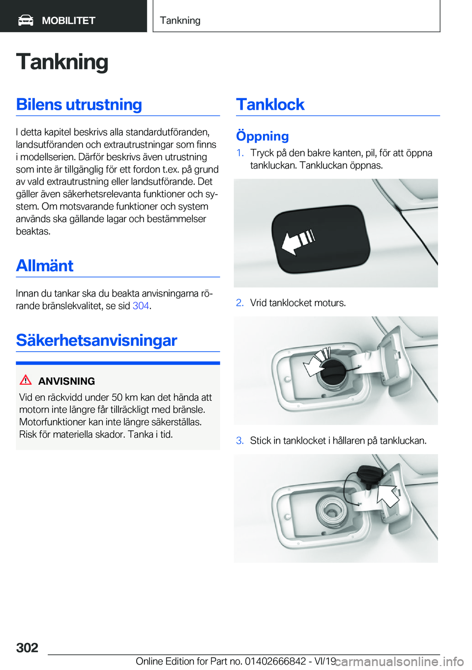 BMW X3 M 2020  InstruktionsbÖcker (in Swedish) �T�a�n�k�n�i�n�g�B�i�l�e�n�s��u�t�r�u�s�t�n�i�n�g
�I��d�e�t�t�a��k�a�p�i�t�e�l��b�e�s�k�r�i�v�s��a�l�l�a��s�t�a�n�d�a�r�d�u�t�f�