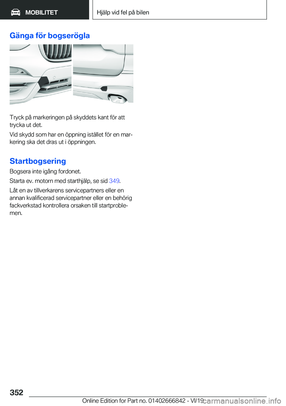 BMW X3 M 2020  InstruktionsbÖcker (in Swedish) �G�ä�n�g�a��f�