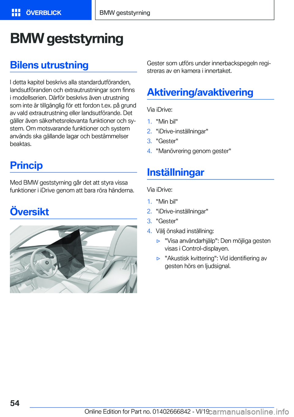 BMW X3 M 2020  InstruktionsbÖcker (in Swedish) �B�M�W��g�e�s�t�s�t�y�r�n�i�n�g�B�i�l�e�n�s��u�t�r�u�s�t�n�i�n�g
�I��d�e�t�t�a��k�a�p�i�t�e�l��b�e�s�k�r�i�v�s��a�l�l�a��s�t�a�n�d�a�r�d�u�t�f�