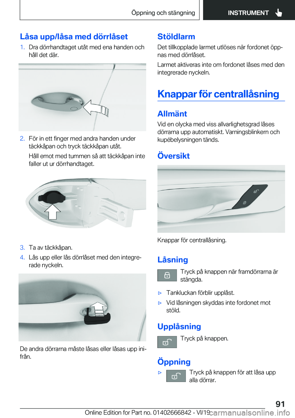 BMW X3 M 2020  InstruktionsbÖcker (in Swedish) �L�å�s�a��u�p�p�/�l�å�s�a��m�e�d��d�