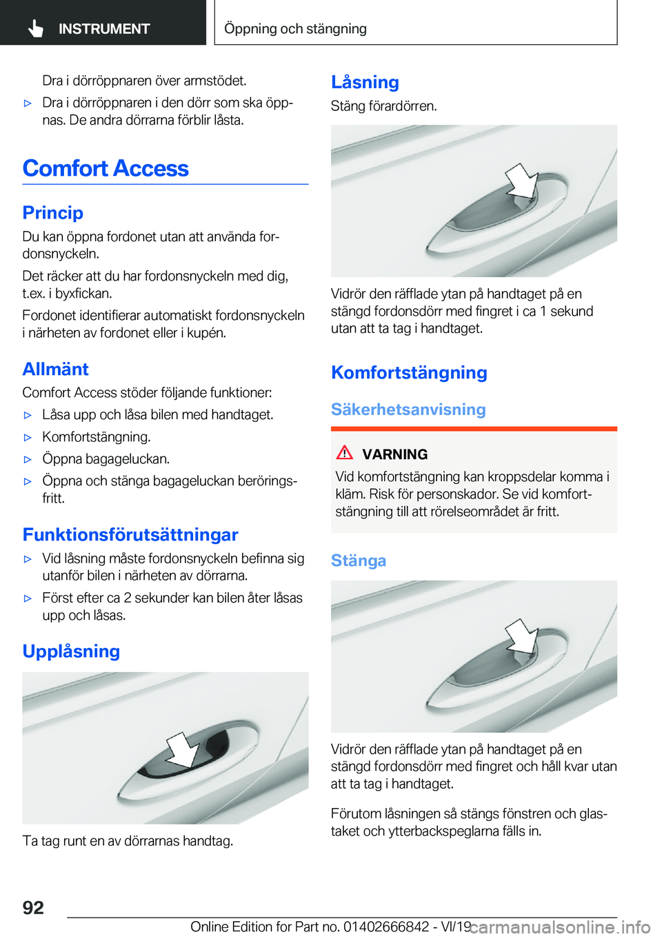 BMW X3 M 2020  InstruktionsbÖcker (in Swedish) �D�r�a��i��d�