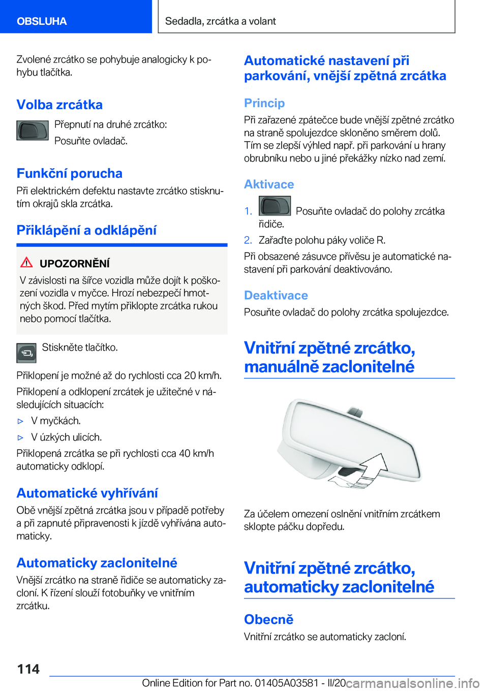 BMW X3 PLUG IN HYBRID 2020  Návod na použití (in Czech) �Z�v�o�l�e�n�